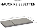 hauck Faltmatratze für Kinderreisebetten mit Tragetasche 120x60x5 cm, Klein Zusammenklappbar, Kompatibel mit Dream N Play Plus, Sleep N Play Go Plu...