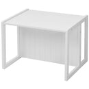 roba Sitzbank für Kinder im Landhausstil - Bank zum Wenden mit 2 Sitzhöhen - als Kindertisch verwendbar - Holz weiß