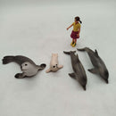 Schleich Bundle 5 Kind Delfine & Robben Figuren
