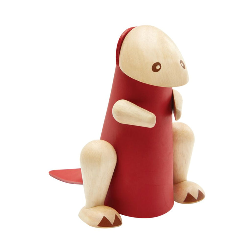 PlanToys red DIY Tyrannosaurus wooden toy