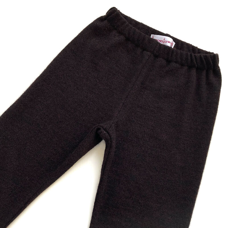 kronjuwel Wollehose / Leggings Größe 98 aubergine Upcycling