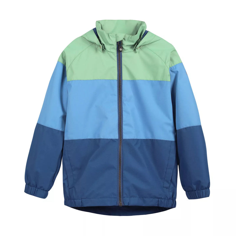 Colorblocking Jacke grün