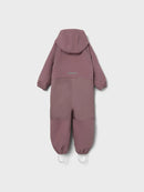 B-Ware Name It Overall Anzug Softshell Regenanzug Mädchen Baby Rosa 80 Cm Kapuze Fleece