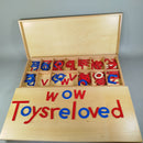 Montessori Beweglich Alphabet Lernset Holzbox