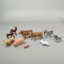 DDR Tierfiguren Set von 10 Bauernhoftieren mit Zaunelementen