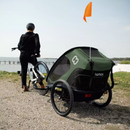 Hamax Outback Fahrradanhänger Zweisitzer in moss green