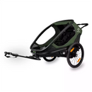 Hamax Outback Fahrradanhänger Zweisitzer in moss green
