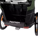 Hamax Outback Fahrradanhänger Zweisitzer in moss green