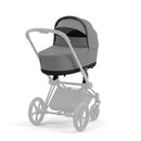 CYBEX Platinum PRIAM 4.0 Lux Kinderwagenaufsatz Soho Grey – Babywanne für Priam Kinderwagen