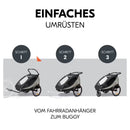 Hauck Dryk Duo Plus Black Fahrradanhänger