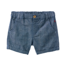 People Wear Organic Kn Shorts jeansblau mel. denim GOTS 62 | 03m