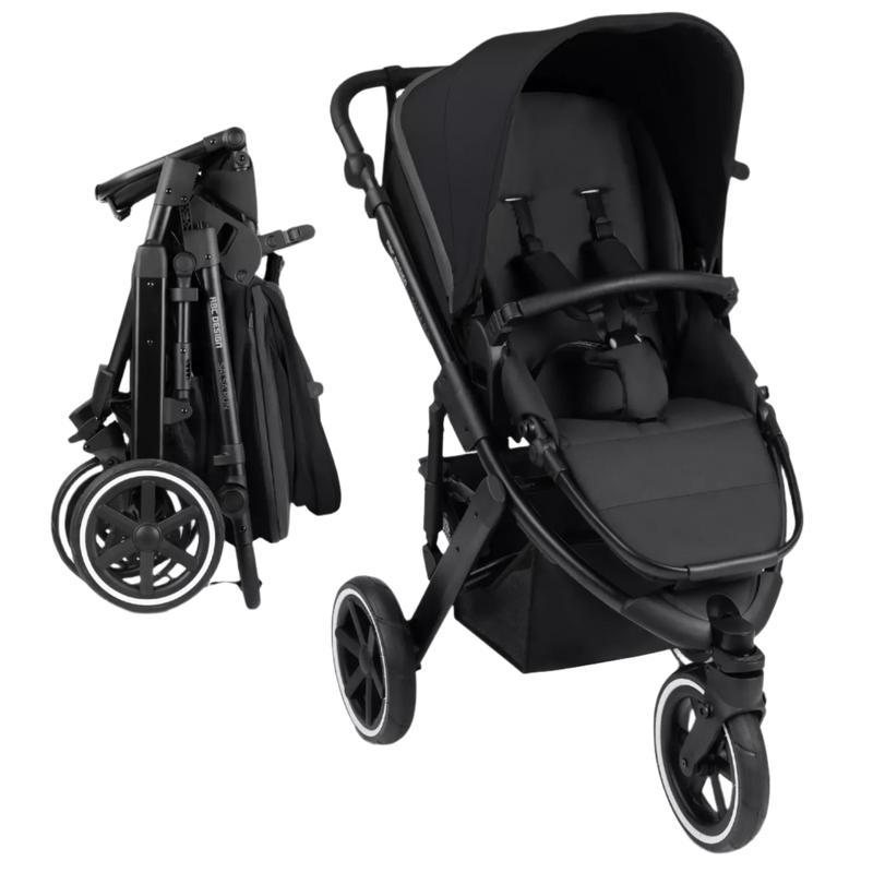 ABC Design Salsa Run Jogger Kinderwagen Sportkinderwagen Sportbuggy schwarz