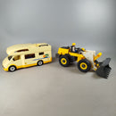 Playmobil Bundle Set von 2 Wohnmobil & Frontlader