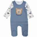 Dimo-Tex Ripp Strampler Löwe Blue Safari Größe 62