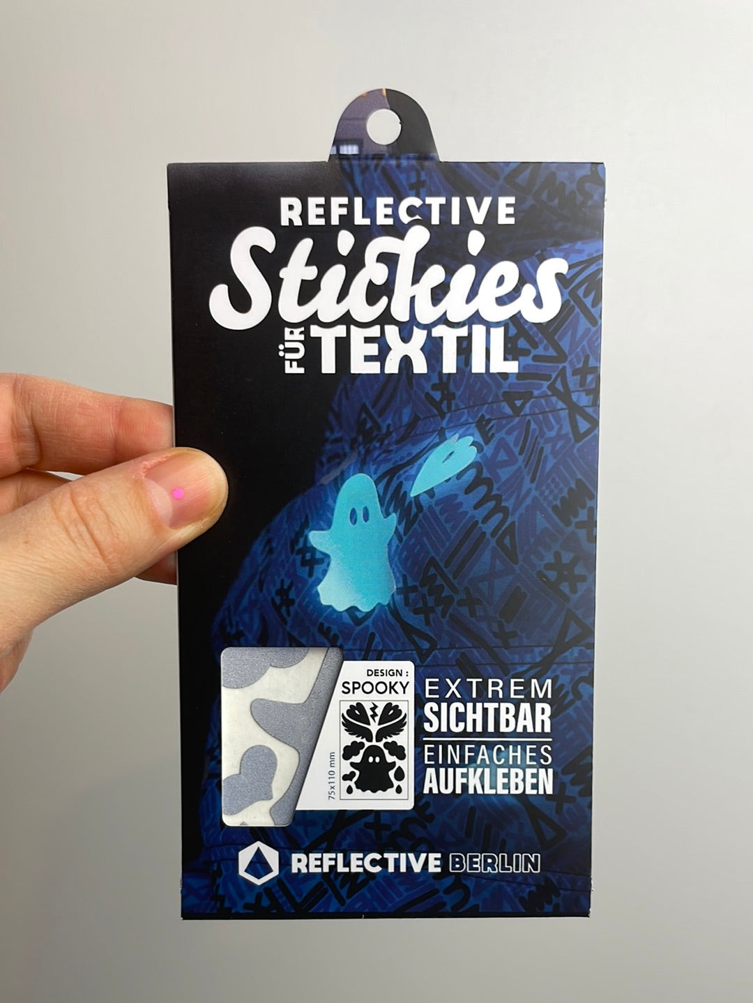 Textil Sticker Reflective Textil Sticker • Spooky Silver