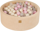 B-Ware Meow Baby Bällebad Spielpool Kugelbad Bällebad Aus Samt In Ecru Für Kinder