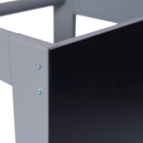 Meowbaby Lernturm Turm Kinderhocker Mit Schreibtafel Grau Montessori Stehhilfe B-Ware