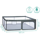 B-Ware Fillikid Rio Xl Laufgitter Gitter Babygitter Kindergitter Laufstall 180 X 120 Cm