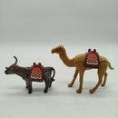 Playmobil Bundle 3x Kamel Bär Ochse Tierfiguren mit Zubehör