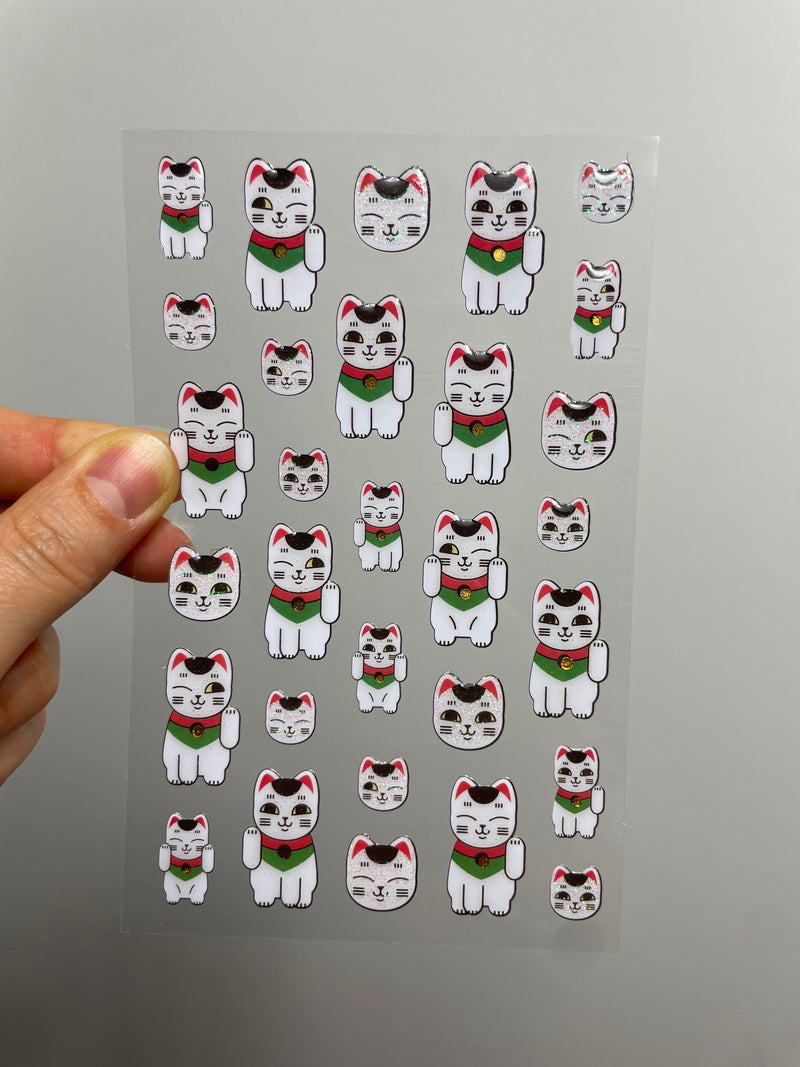 Paper Poetry • Gelsticker Jardin Japonais • Winkekatzen