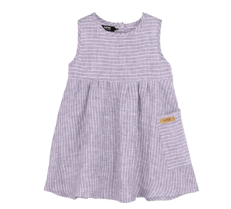 Pure Pure by BAUER Leinen kleid 74 | 09m