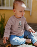 Feinstrick Pullover "you are pandatic" 122/128