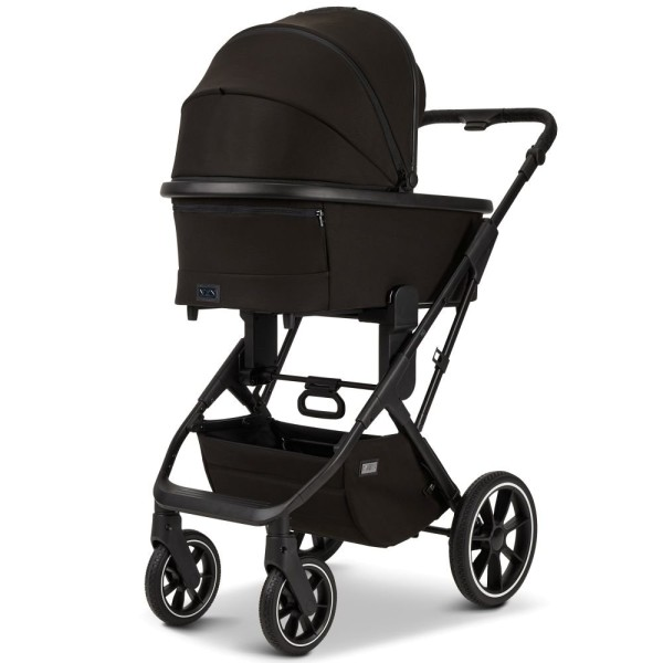 Moon Kombikinderwagen Piu 633 black matt Kinderwagen Babywanne zusammenklappbar