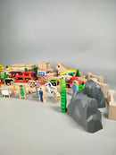 Konvolut BRIO Holzeisenbahn Züge ca. 2 kg, ab 3 4 5 Jahre