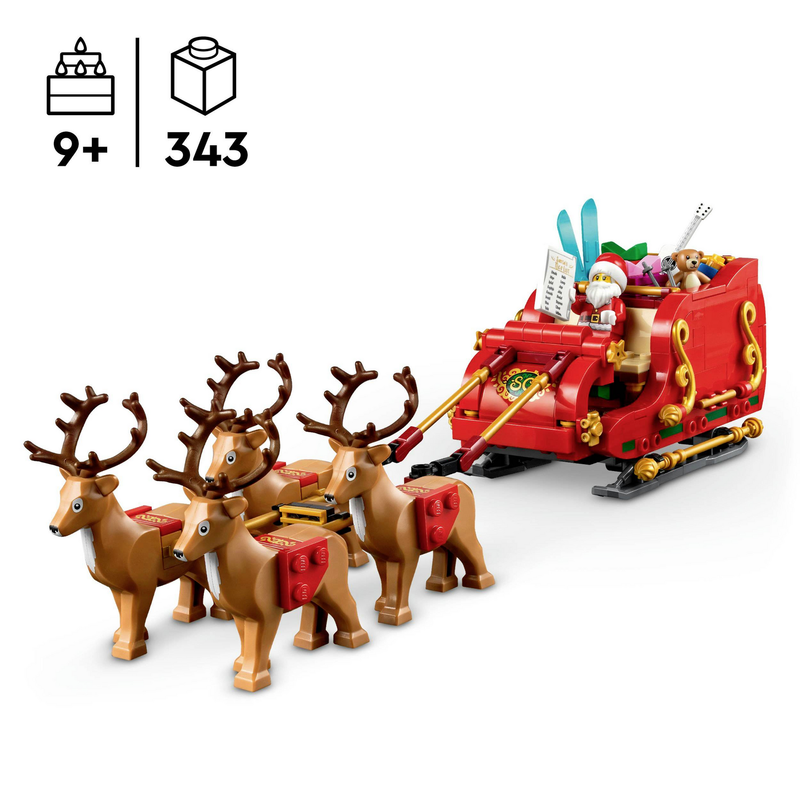 LEGO ICONS 40499 Schlitten des Weihnachtsmanns Legoset Weihnachtsset Bausteine