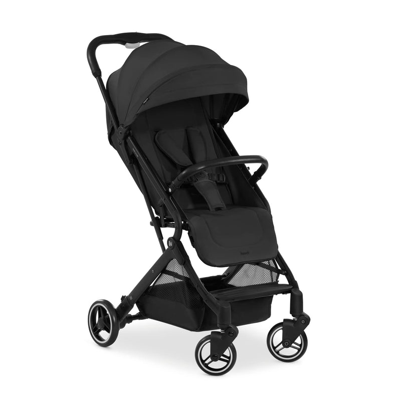 hauck Travel N Care, Schwarz - Reise Buggy für Kinder ab Geburt bis 22 kg - mit Liegefunktion - Leicht 6,9 kg - Kompakt - Klein Zusammenklappbar - UPF 50+ - EVA Räder - Korb bis 3 kg