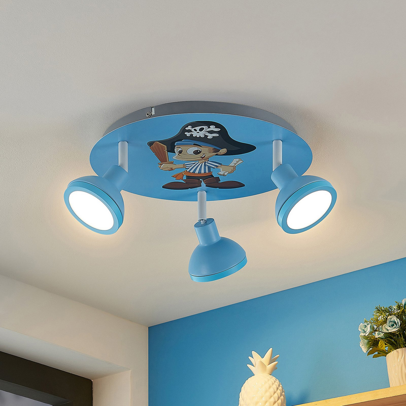 Lindby Roxas Kinderzimmer Deckenlampe Deckenleuchte Licht Lampe Leuchte Pirat