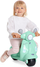 Chicco Vespa Primavera für Kinder Grün, fahrbares Spielzeugmotorrad mit elektronischem Bedienfeld, Lichtern und Geräuschen, abnehmbare Stützräder, ...