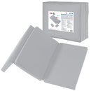 roba Reisebettmatratze 'roba Style' 60x120cm für Babys & Kinder - Faltbare Matratze für Reisebett und Babybett - Klappmatratze inkl. Tragetasche - Hellgrau