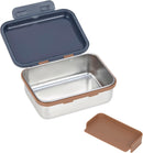 LÄSSIG Kinder Brotdose Edelstahl Lunchbox Frühstücksbox Nachhaltig Kindergarten Schule/Lunchbox Stainless Steel Little Gang Smile navy
