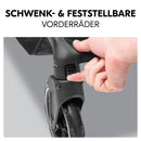 hauck Shop N Care, Olive - Kinderbuggy mit Liegefunktion ab Geburt bis 22 kg, Becherhalter und Snack Tablett, Klein Zusammenklappbar, UV Schutz 50+, XL Korb bis 3 kg