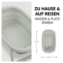 hauck Faltbare Babybadewanne Wash N Fold M für Babys und Kleinkinder bis 16 kg, Ablaufstöpsel mit Farbwechsel bei Hoher Temperatur