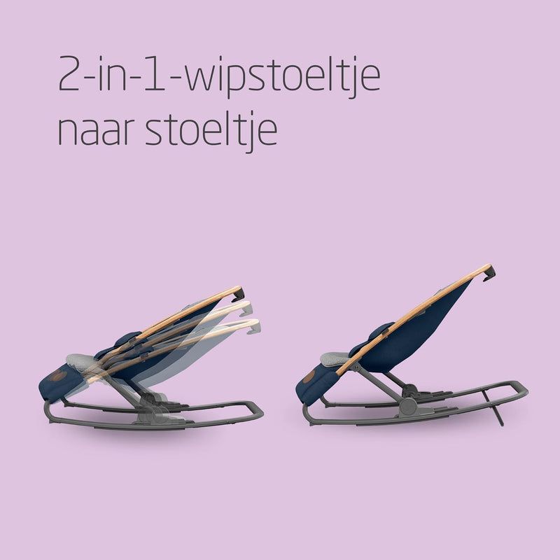 Maxi-Cosi Kori 2-in-1 Baby Rocking Chair, Lightweight Rocking Chair with Comfortable Seat Reducer, 0-9 kg