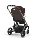 CYBEX Gold Kinderwagen Balios S Lux, Ergonomische Liegeposition, Einhand-Gurtsystem, Ab Geburt bis 22 kg (ca. 4 Jahre), Moon Black