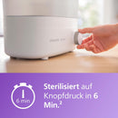 Philips AVENT Premium baby bottle sterilizer and dryer, removes 99.9% of bacteria, chemical-free, capacity for 6 bottles/teats/accessories, model SCF293/00