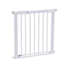 Safety 1st Flat Step Gate, Treppenschutzgitter ohne Bohren, 73–80 cm (max. 101 cm erweiterbar), Sehr Flache Türkante, Türschutzgitter "Bleibt Offen", Mit Einer Hand Öffnen, Montage ohne Bohren, Weiß