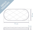Julius Zöllner Dr. Lübbe Air Plus 75x32 cm – Babymatratze für den Kinderwagen - ideal für Neugeborene - Made in Germany - hochwertig und schadstoff...