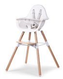 Childwood CHEVOCHNW Evolu 2 Stuhl, 2 in 1 Ring, natur weiß