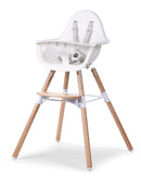 Childwood CHEVOCHNW Evolu 2 Stuhl, 2 in 1 Ring, natur weiß