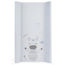 KikkaBoo Wickelauflage Abwaschbar 80x50 cm STRIPY FRIENDS, Für Babys, Wasserdicht Und Hygienisch, Weiche PVC-Oberfläche, Gepolstert, Für Wickeltisch Oder Kommode, Blau