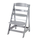 roba Babyhochstuhl Sit Up Flex - Mitwachsender Hochstuhl aus Holz - Verstellbarer Kinderhochstuhl mit Schrittgurt - ab 6 Monaten bis 70 kg - Taupe