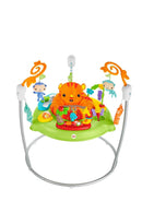 Fisher-Price CHM91 - Spielspaß Rainforest Jumperoo, mit Lichtern und Musik, höhenverstellbar