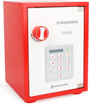 small foot 12012 Tresor inkl. Spielgeld und Goldbarren aus Holz, REGT das Rollenspiel an, Safe für Kinder, ab 3 Jahren