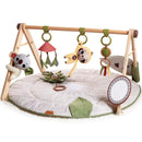 Tiny Love Luxe Developmental Gymini, Spielmatte Baby Holz mit Musik, 0+ Monate, Spieldecke Baby, 20 Aktivitäten, musikalisches Spielzeug zum Mitnehmen