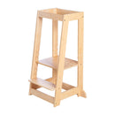 roba Montessori Learning Tower, safe step stool for children, ideal as a kitchen helper, holds up to 80 kg, made from FSC-certified bamboo wood