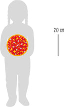 small foot Pizza Schneide-Set aus Holz, mit Klettverschlussfunktion, inkl. Holztablett uvm., ab 3 Jahren, 11063